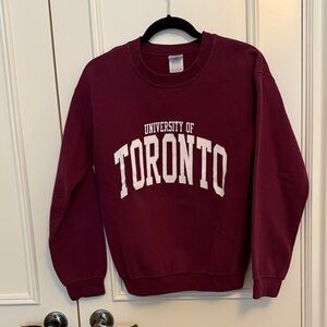 Women’s Burgundy University of Toronto Crewneck